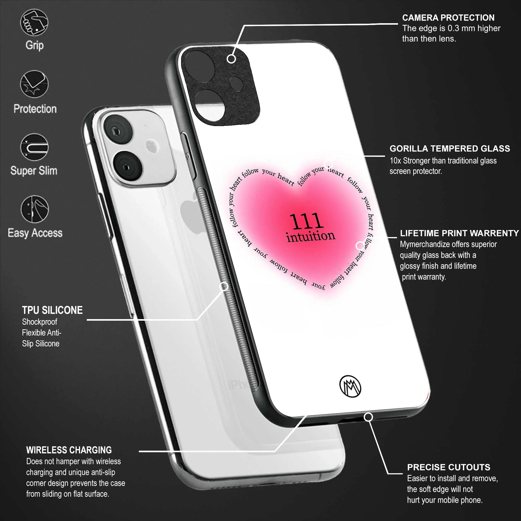 111 Intuition Phone Case for Oppo F9/F9 Pro | Glass Case