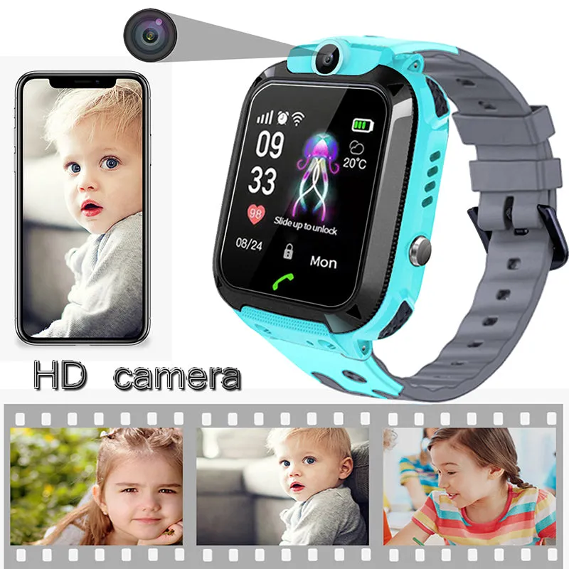 2019 kids Smart Watch LBS Positioning Tracker ip67 Waterproof Children Watch SOS Emergency Call Support SIM Card Baby Watch kids