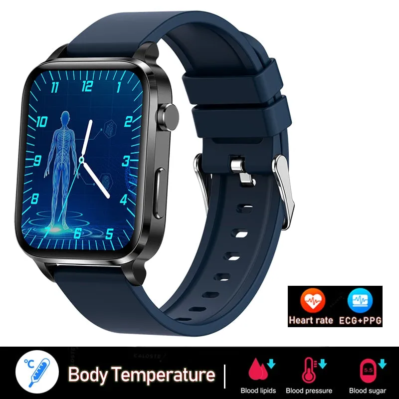 2023 New Smartwatch Blood Sugar Blood lipids Blood Pressure Body Temperature Health Monitoring Smart Watch for Men Women Clock