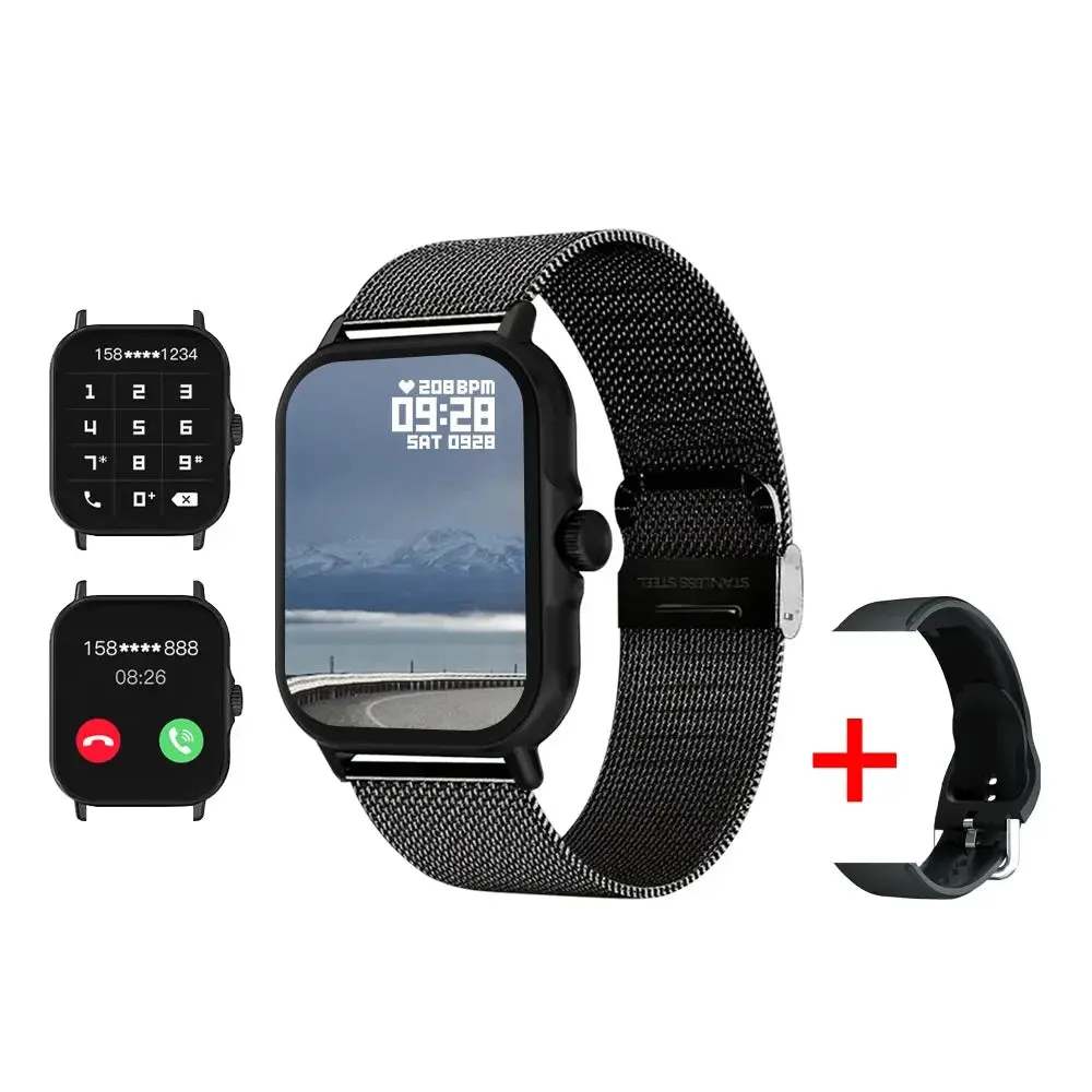 2024 New Bluetooth smart watch Low power ultra long standby heart rate monitor Android and IOS system waterproof sports watch