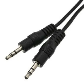 3.5mm Stereo Cable, 3.5mm Male, 1 foot