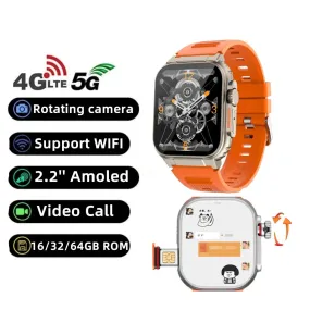 4G Android Smart Watch 448*528 2.2 inch Amoled With WiFi GPS SIM card Game 1000Mah Battery Smartwatch For Men Women S9 Ultra