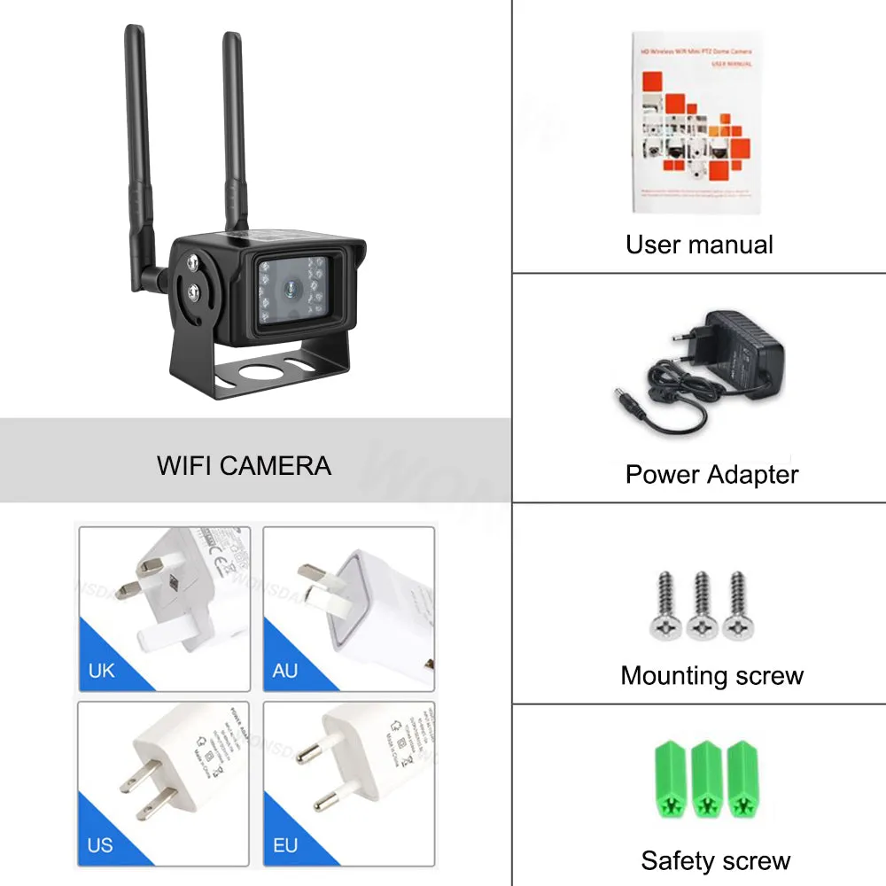 4G Mobile Mini Camera with 1080P & 5MP HD IP WiFi Camera Waterproof IP66 Free APP Monitoring