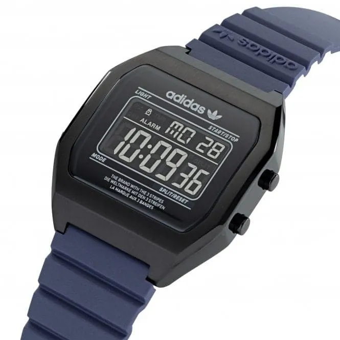 Adidas Originals DIGITAL TWO Stainless Steel Gunmetal Watch AOST22077