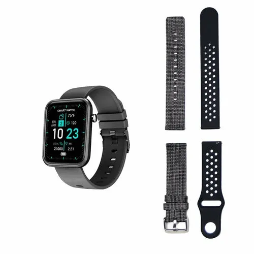 Advanced Smartwatch With Three Bands And Wellness   Activity Tracker