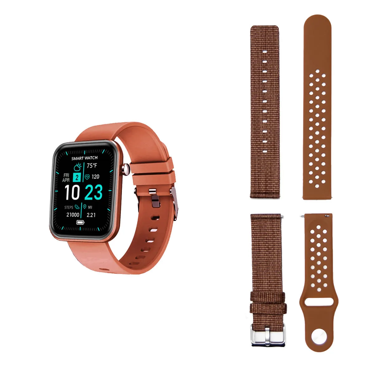 Advanced Smartwatch With Three Bands And Wellness   Activity Tracker