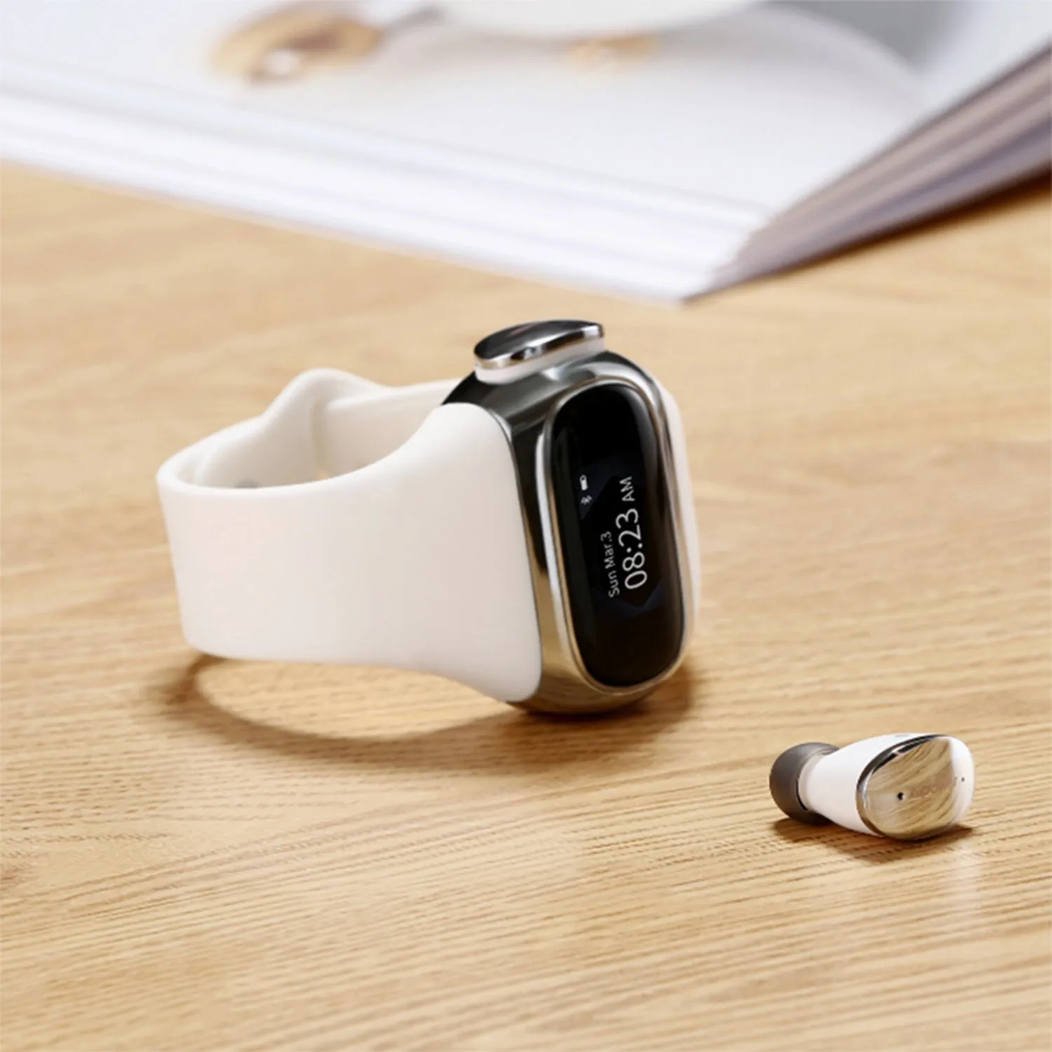 Aipower Wearbuds Lite - Smart Watch Fitness Tracker with Earbuds