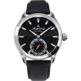 Alpina Men's AL-285BS5AQ6 Horological Smartwatch Black Leather Watch