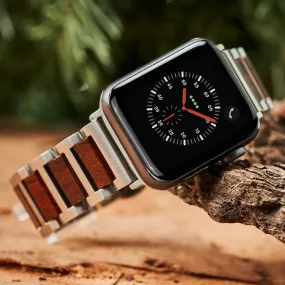 Apple Strap Redwood Silver