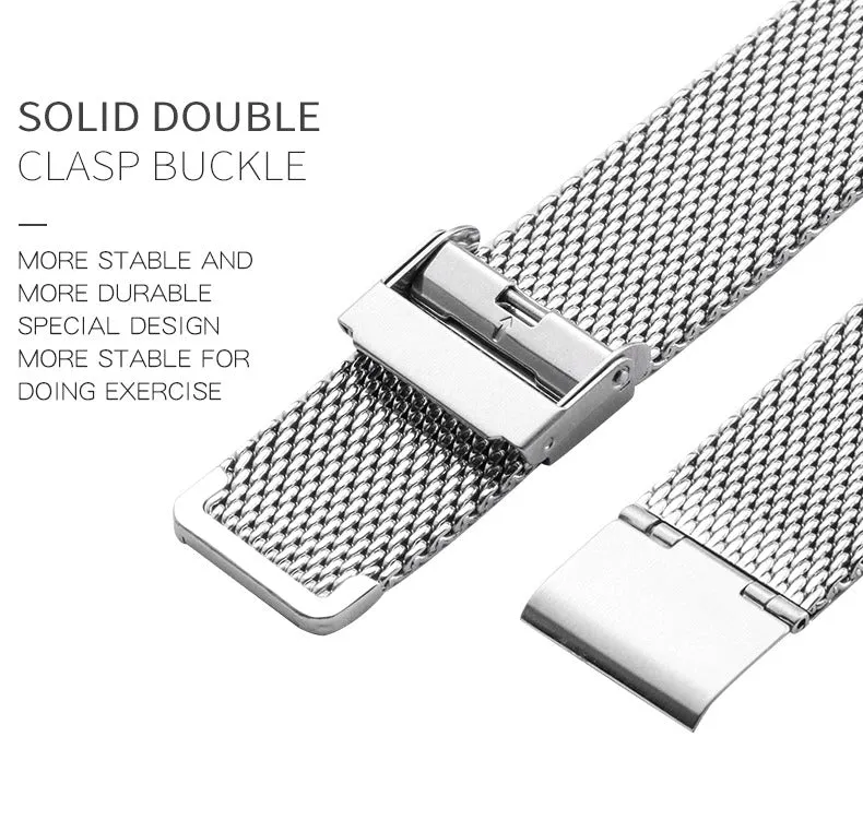 Apple Watch 41mm / 40mm / 38mm | Milanese Loop Straps |Silver