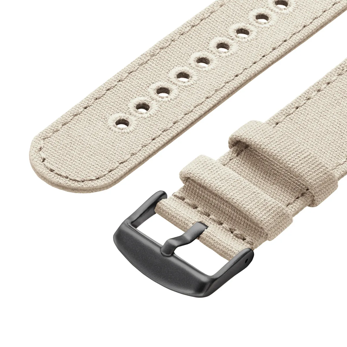 Apple Watch Canvas Watch Band - Alabaster/Space Gray