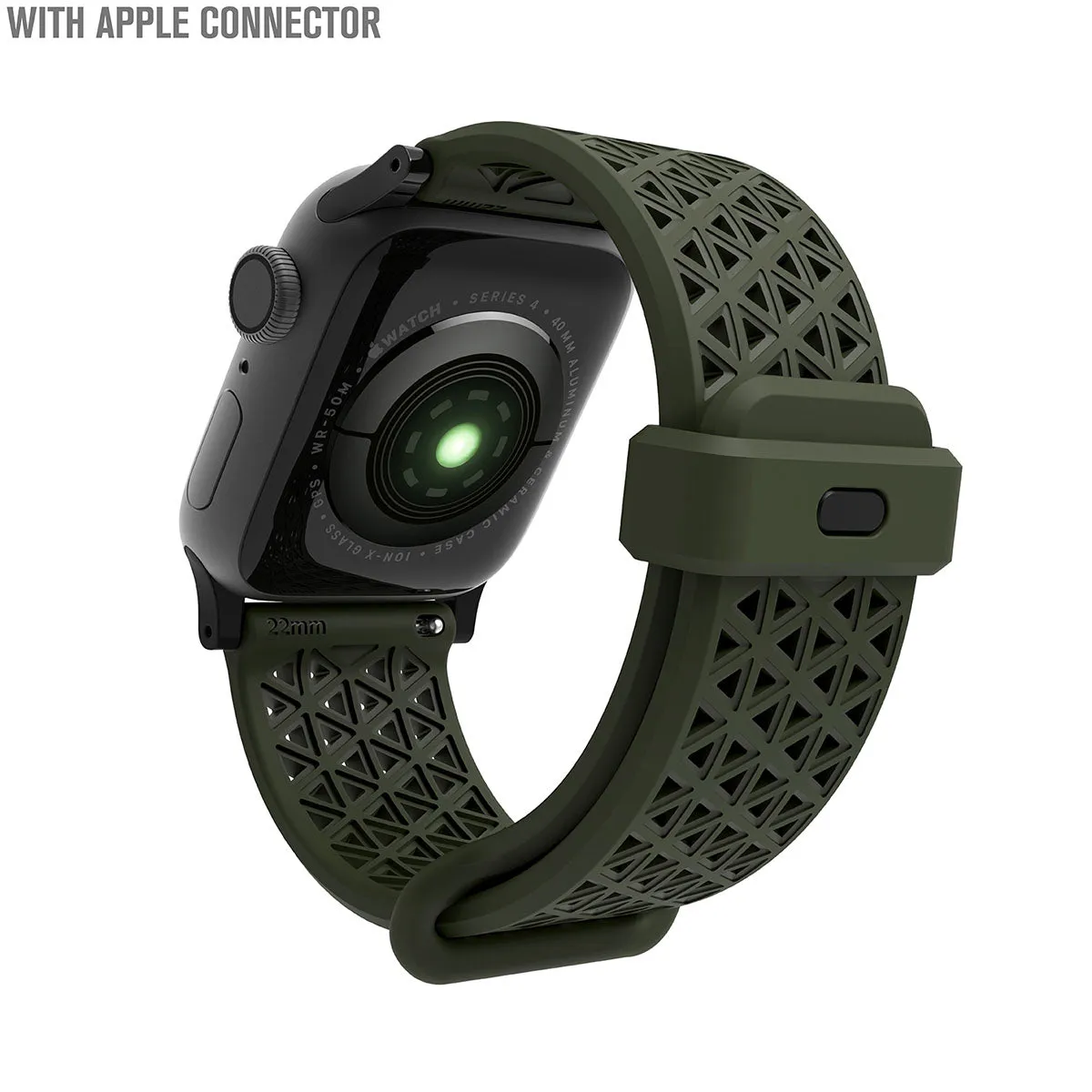 Apple Watch Series 9/8/7/6/5/4/SE (Gen 2/1), 38/40/41mm - Sports Band with Apple Connector