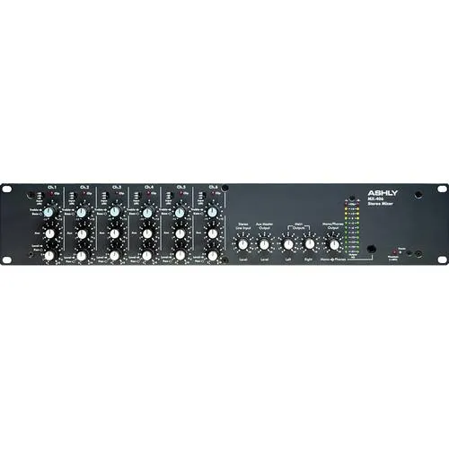 Ashly MX-406 Six Channel Rackmountable Stereo Line And Microphone Mixer