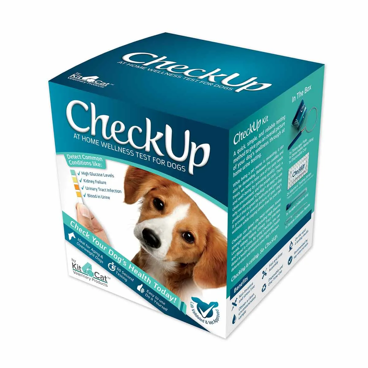 At Home Dog Health Test Kit - At Home Wellness Test for Dogs - Urine Collection, Detection of Diabetes, Kidney Conditions, UTIs