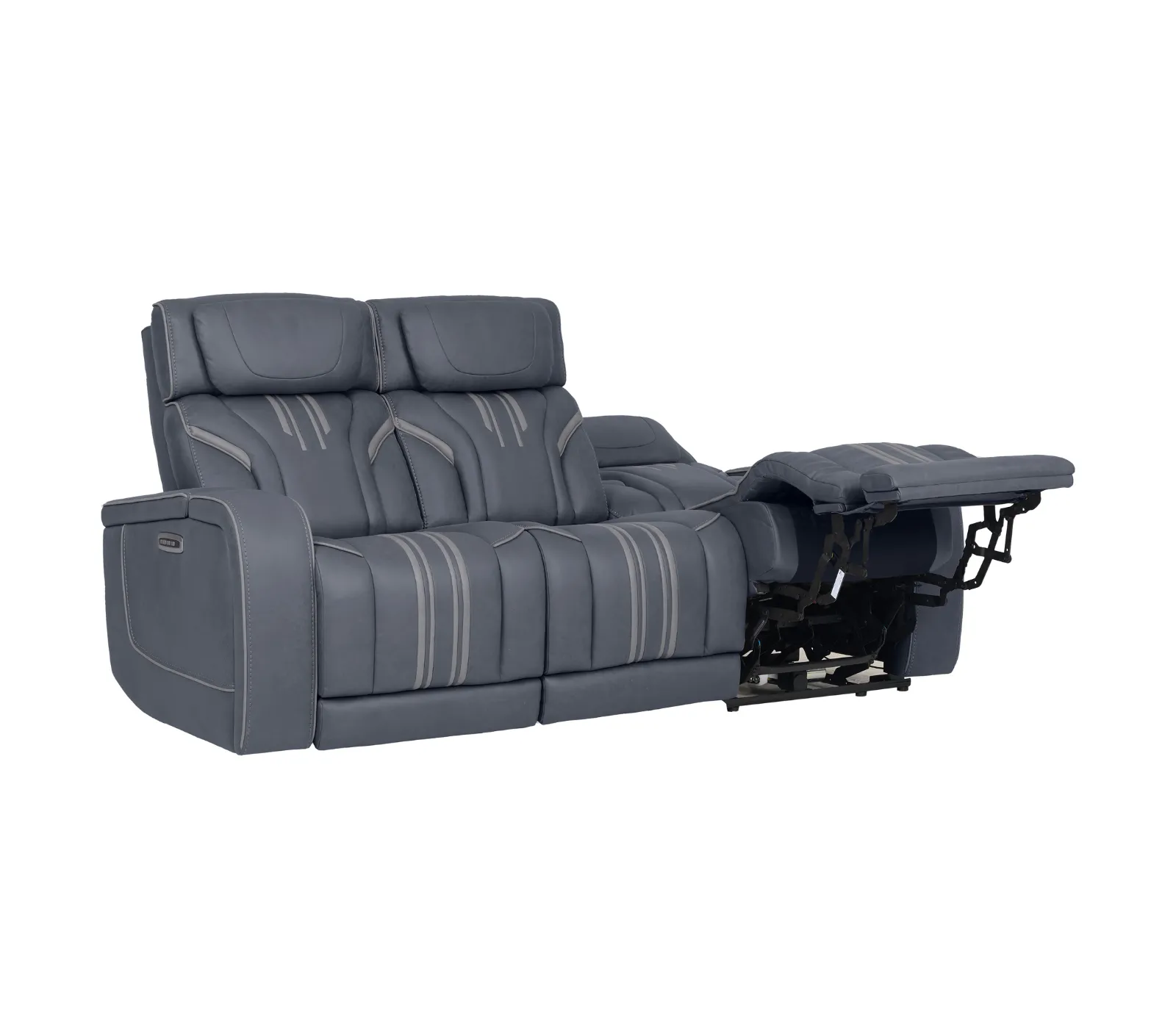 Avenger Sofa - Triple Power, Massage & Audio - Navy Fabric