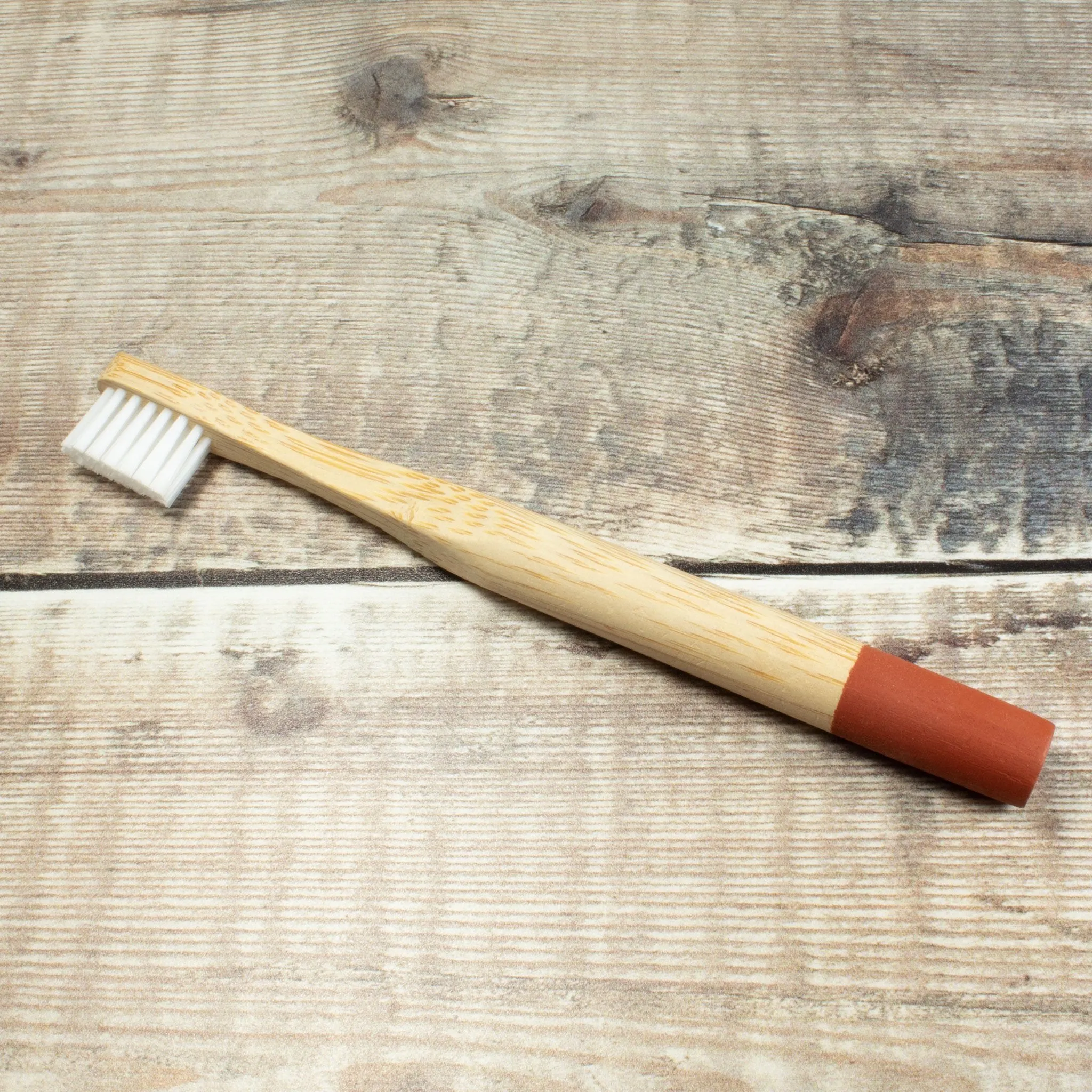 Bamboo Toothbrush For Kids - Red