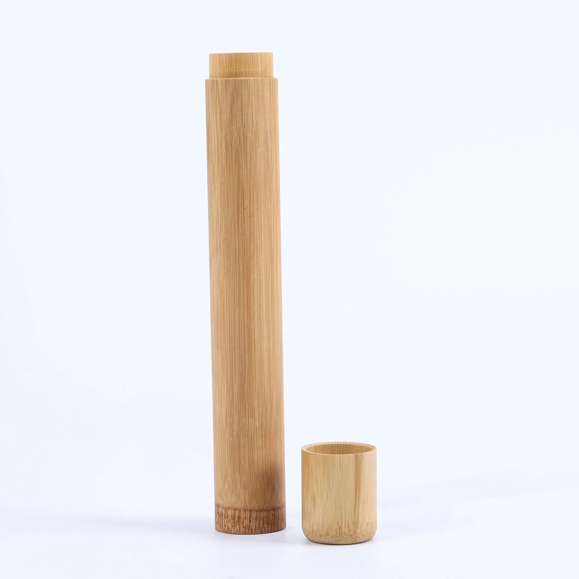 Bamboo Toothbrush Travel Case