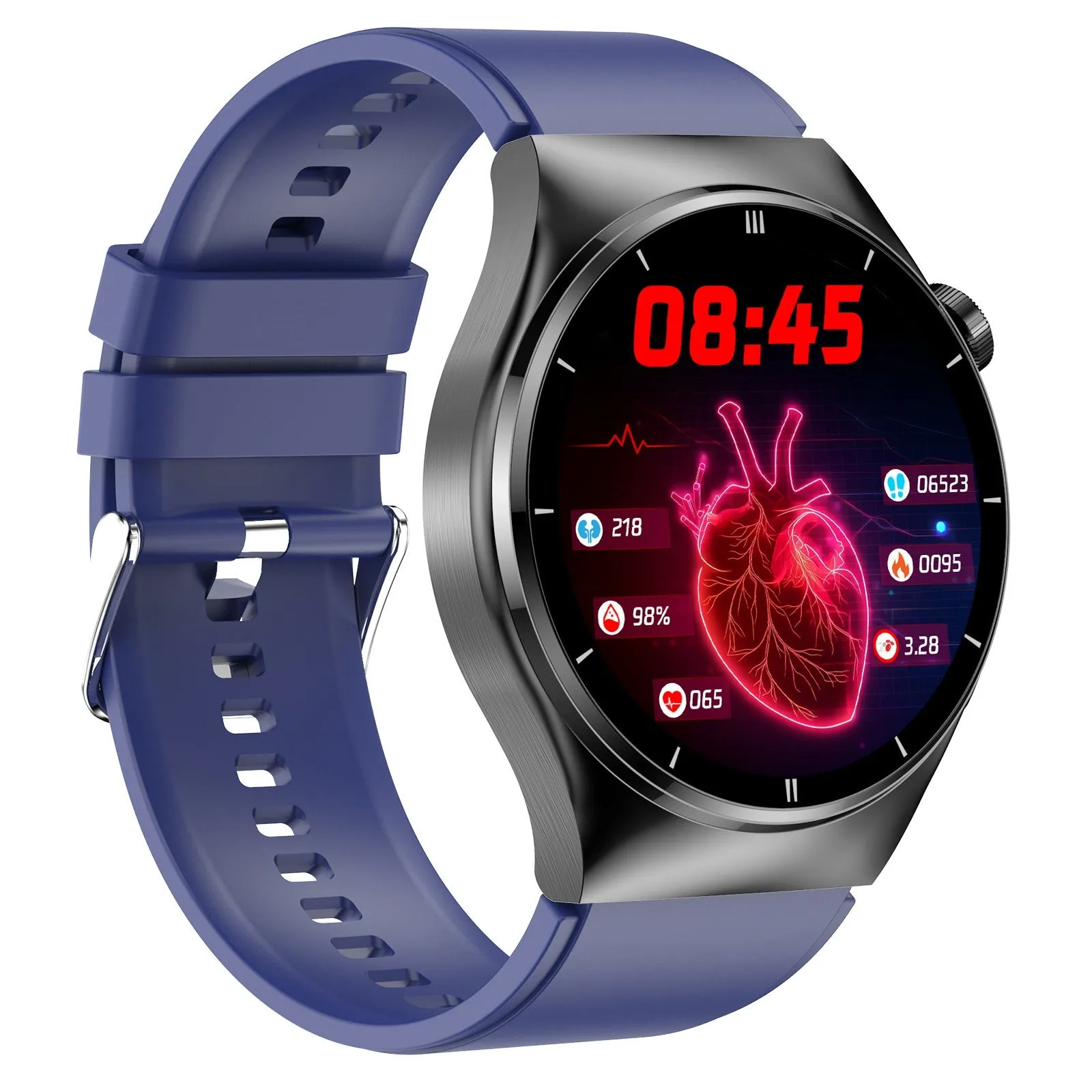 Bearscome F320 Laser therapy smart watch blood glucose blood oxygen uric acid lipid monitoring