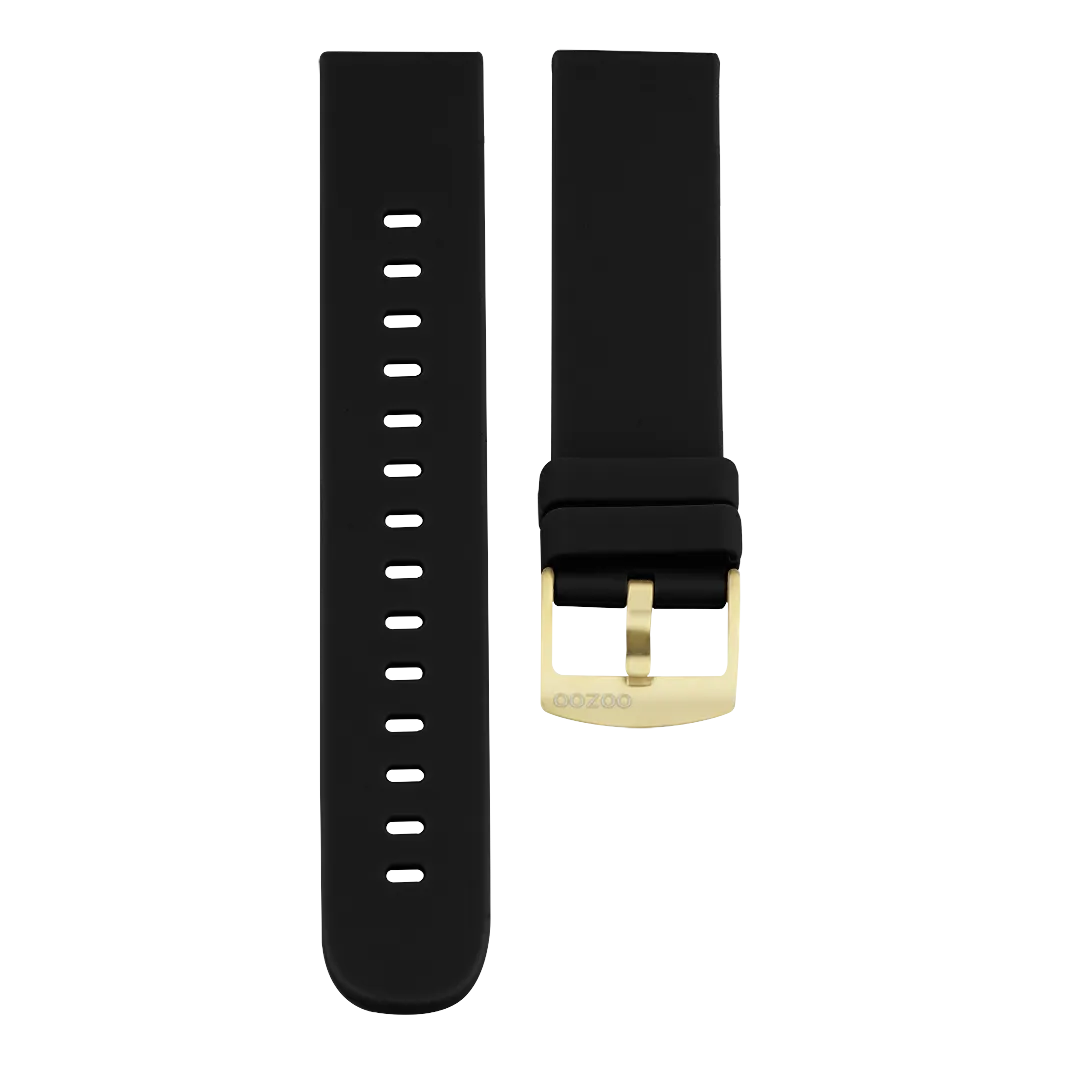 Black rubber strap