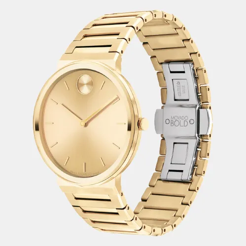 Bold Men's Gold Analog Stainless Steel Watch 3601081