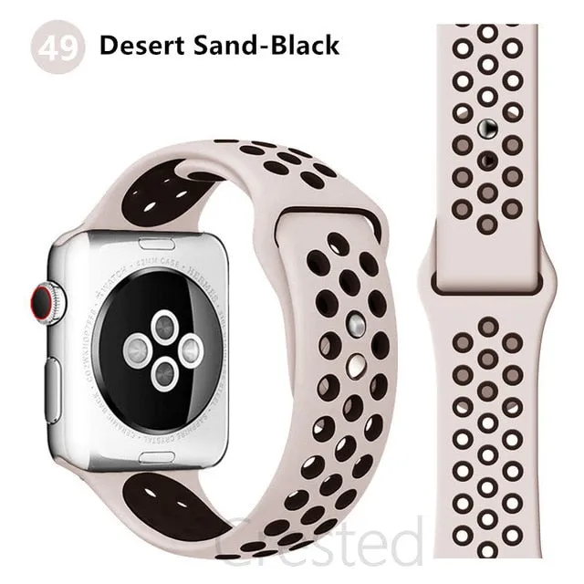 Breathable Silicone Strap For Apple Watch