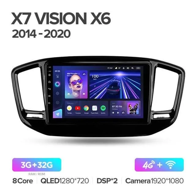 Car Dealz Elite 4G Data Model 10.2" Android 12.0 For Geely Emgrand X7 Vision X6 Haoqing SUV 2014 - 2020 In Dash Plus OEM Fascia