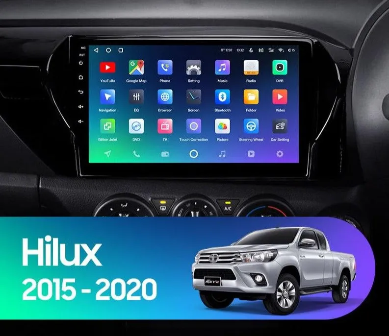 Car Dealz Premium Advanced 4G Data Model 10.2" Android 12.0 For Toyota Hilux Pick Up AN120 2015 - 2020