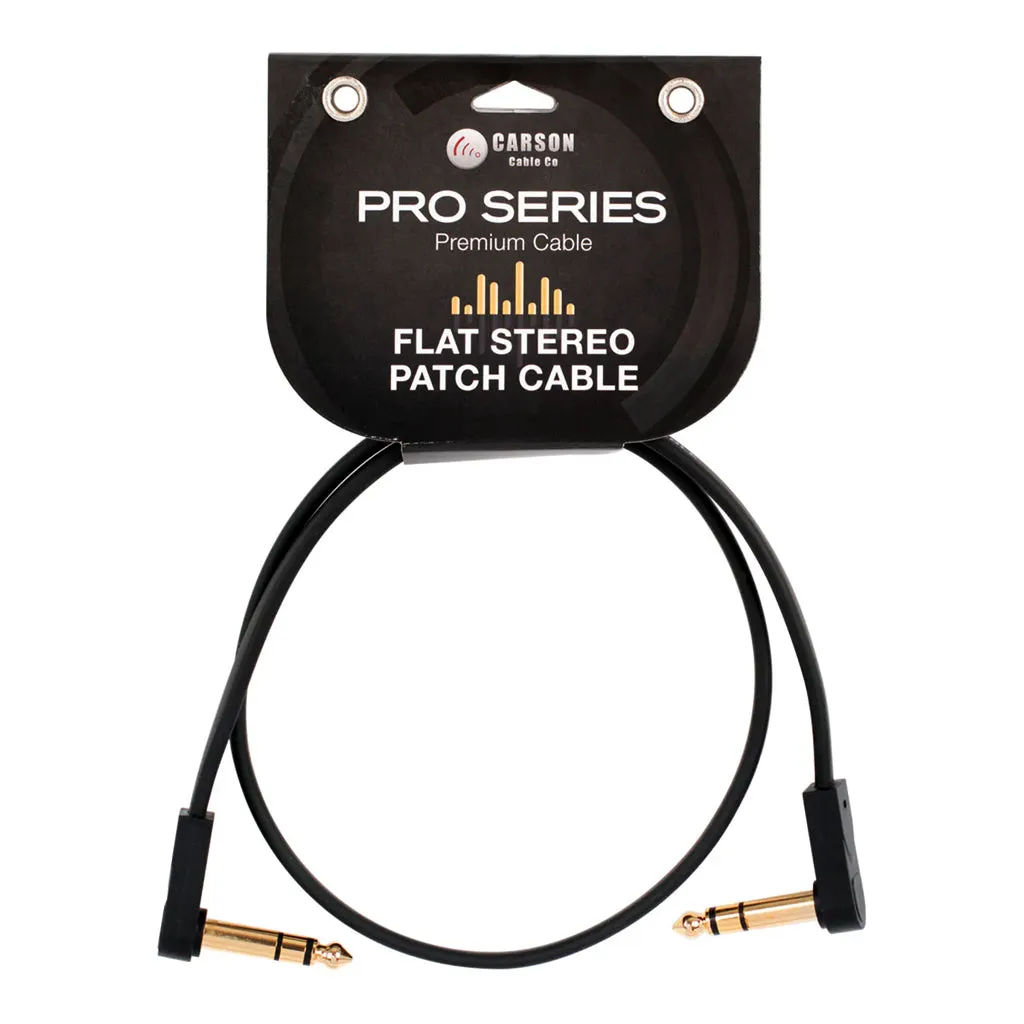 Carson Pro Series - Flat stereo/TRS patch cable - 2ft