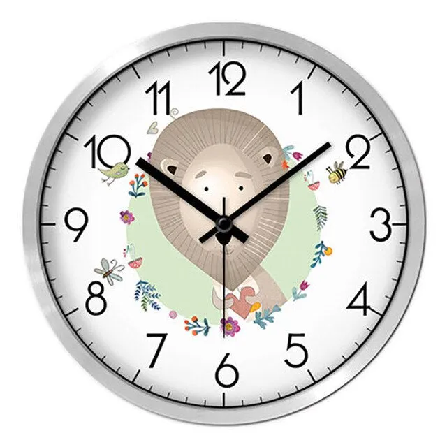 Cartoon Living Room Wall Clock Creative Children Home Wall Watch Digital Unique Wanduhren Best Selling 2018 Products 50A0129