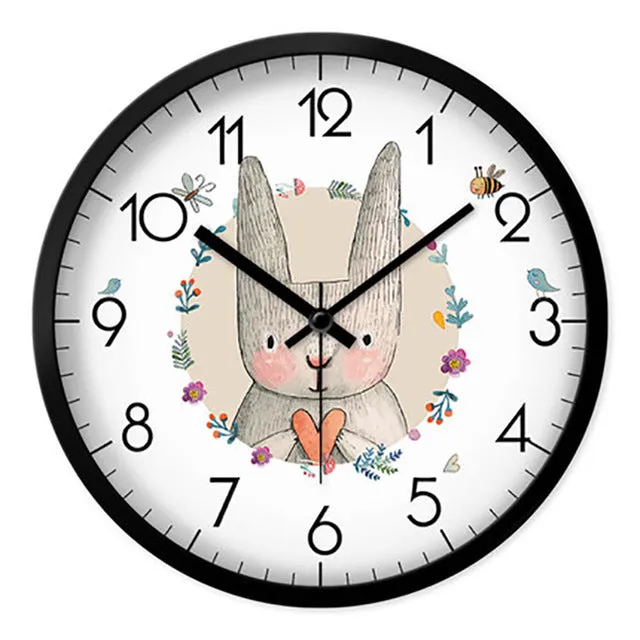 Cartoon Living Room Wall Clock Creative Children Home Wall Watch Digital Unique Wanduhren Best Selling 2018 Products 50A0129