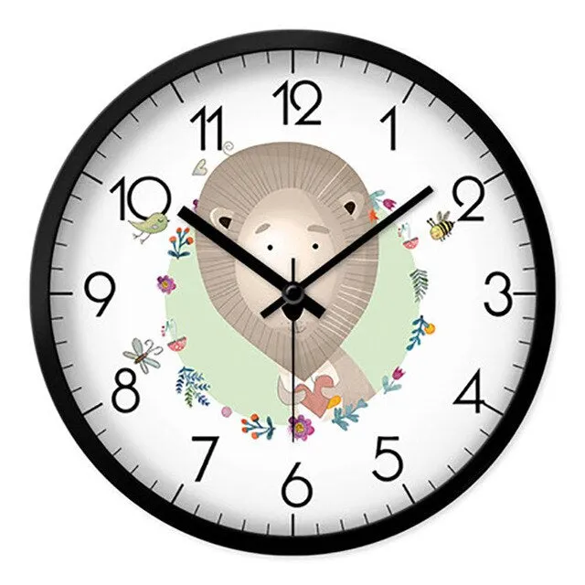 Cartoon Living Room Wall Clock Creative Children Home Wall Watch Digital Unique Wanduhren Best Selling 2018 Products 50A0129