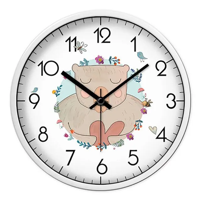 Cartoon Living Room Wall Clock Creative Children Home Wall Watch Digital Unique Wanduhren Best Selling 2018 Products 50A0129