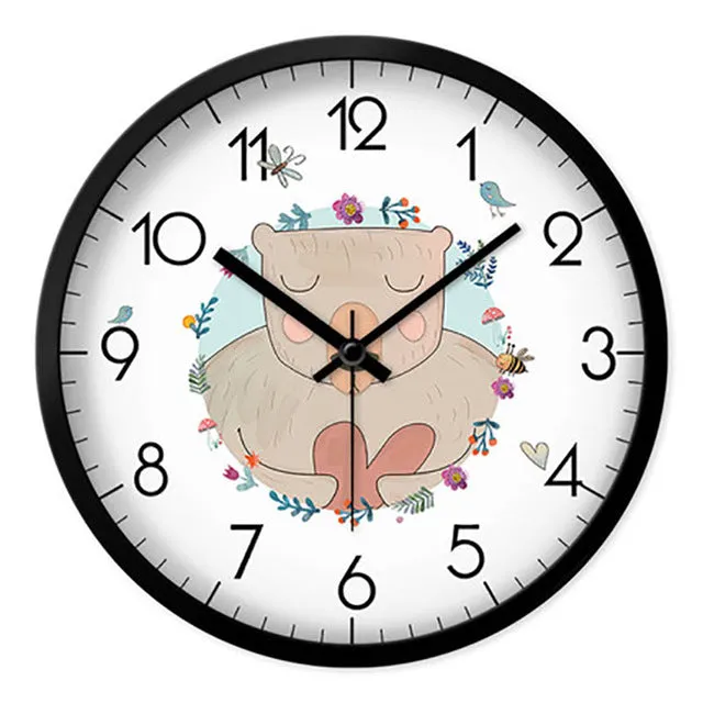 Cartoon Living Room Wall Clock Creative Children Home Wall Watch Digital Unique Wanduhren Best Selling 2018 Products 50A0129