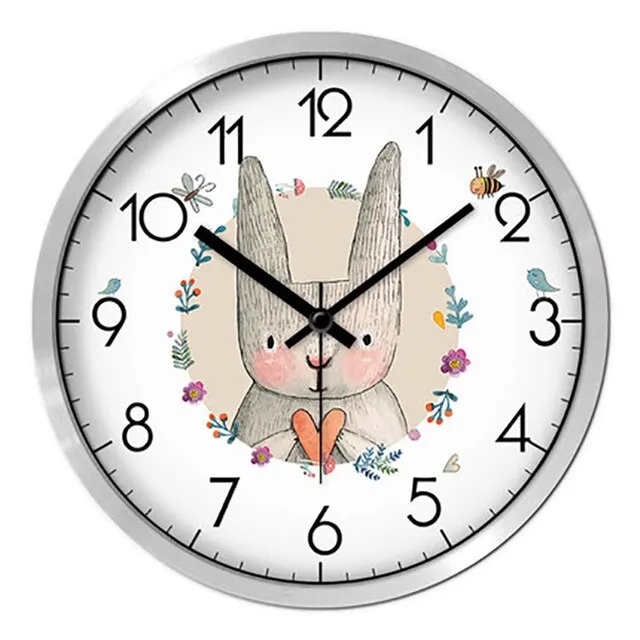 Cartoon Living Room Wall Clock Creative Children Home Wall Watch Digital Unique Wanduhren Best Selling 2018 Products 50A0129