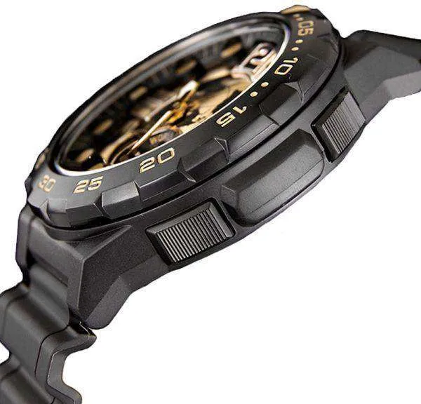 Casio AEQ-100BW-9A Black Resin Strap Watch for Men