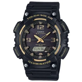 Casio AQ-S810W-1A3 Black Solar Powered Watch for Men