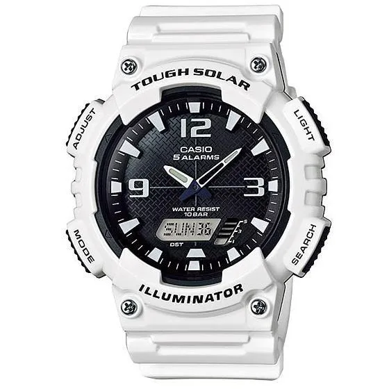 Casio AQ-S810WC-7A White Solar Powered Watch for Men