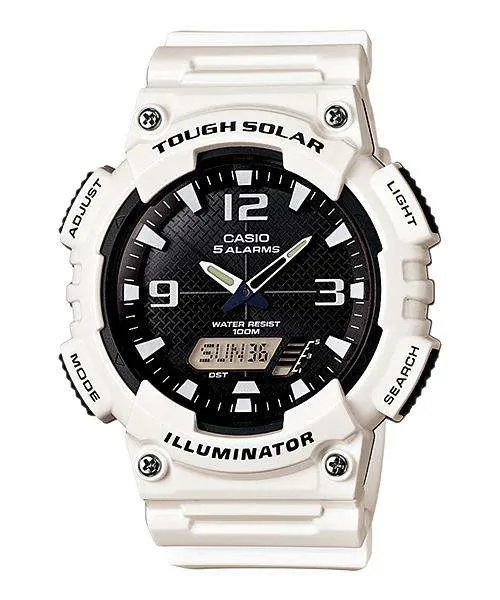 Casio AQ-S810WC-7A White Solar Powered Watch for Men