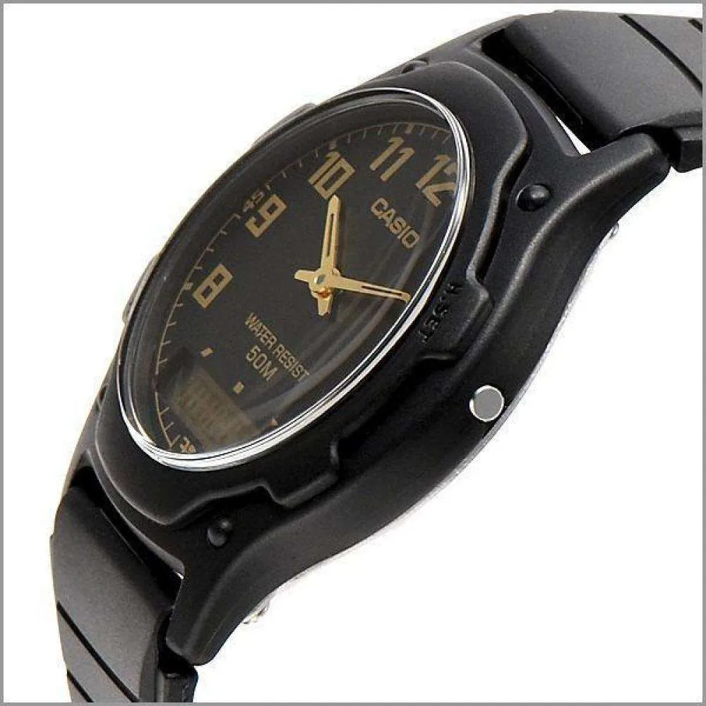 Casio AW-49H-1BVDF Black Resin Watch for Men and Women