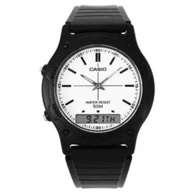 Casio AW-49H-7EVDF Black Resin Watch for Men and Women