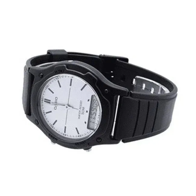 Casio AW-49H-7EVDF Black Resin Watch for Men and Women