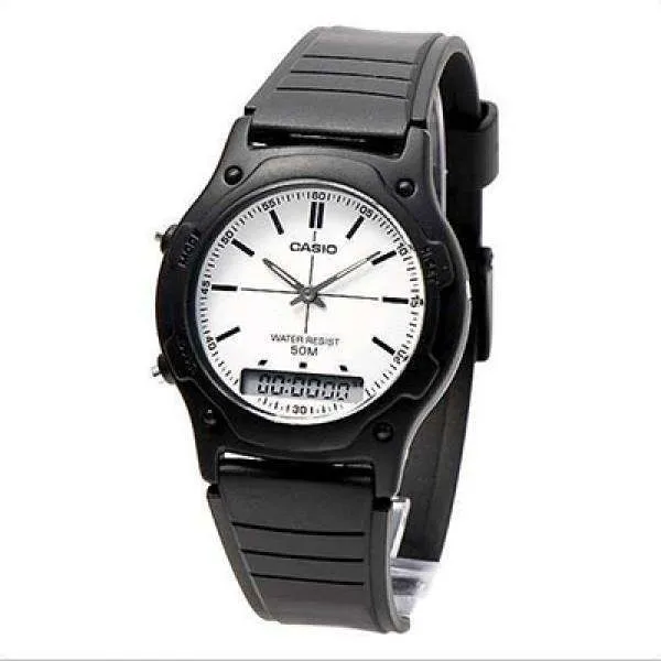 Casio AW-49H-7EVDF Black Resin Watch for Men and Women