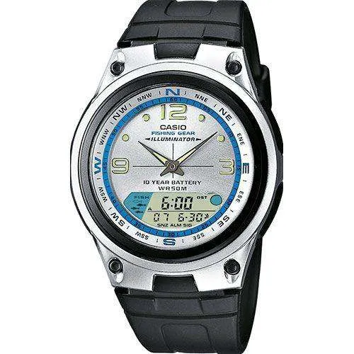 Casio AW-82-7AVDF Black/Silver Resin Strap Watch for Men