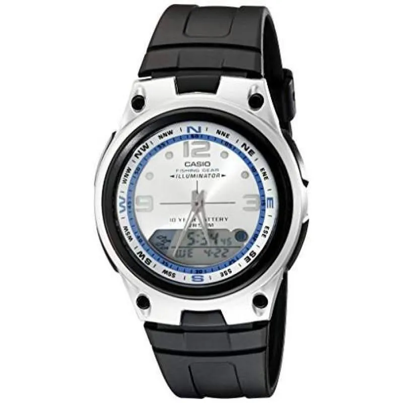 Casio AW-82-7AVDF Black/Silver Resin Strap Watch for Men