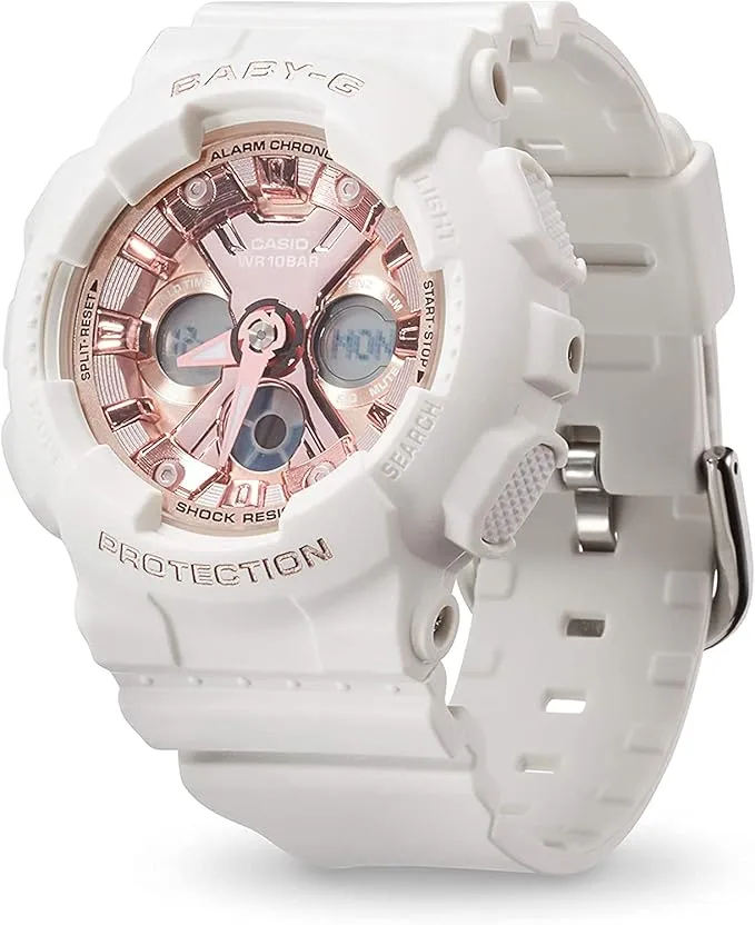 CASIO BA-130-7A1ER BABY-G White Quartz Women's Analog-Digital Watch