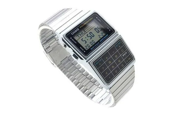 Casio DBC-611-1D Silver Stainless Calculator Watch for Men and Women