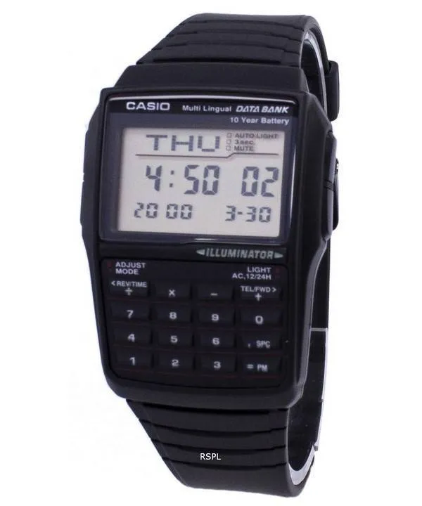 Casio Digital Data Bank 5 Alarm Multi-Lingual DBC-32-1ADF DBC-32-1A Men's Watch