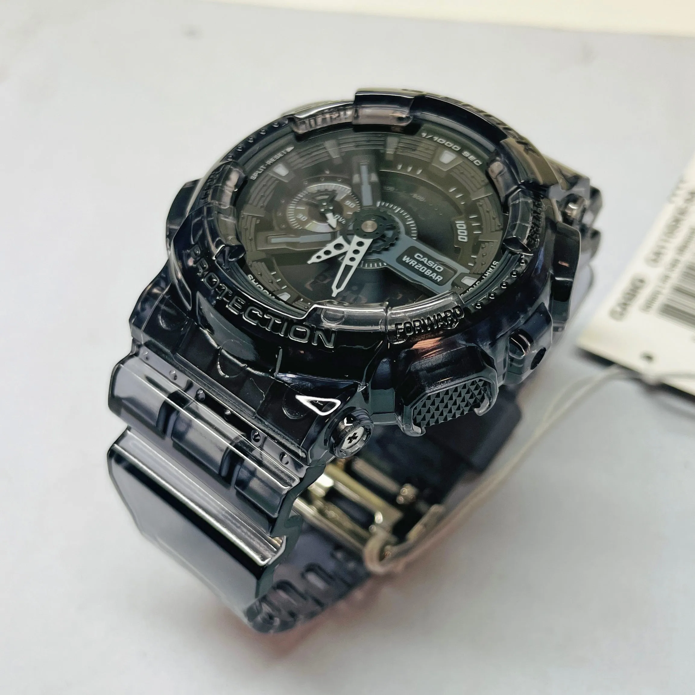 Casio G-Shock GA110SKE-8A Grey Clear Translucent Transparent Jelly Watch