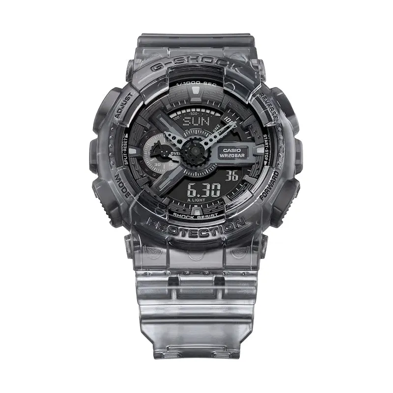 Casio G-Shock GA110SKE-8A Grey Clear Translucent Transparent Jelly Watch