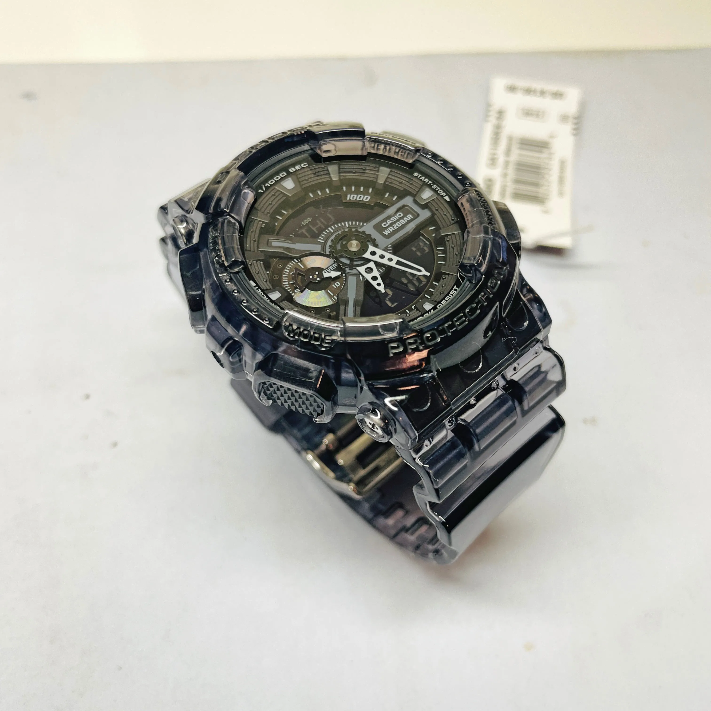 Casio G-Shock GA110SKE-8A Grey Clear Translucent Transparent Jelly Watch